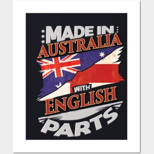 Made In Australia With English Parts - Gift for English From England Posters and Art